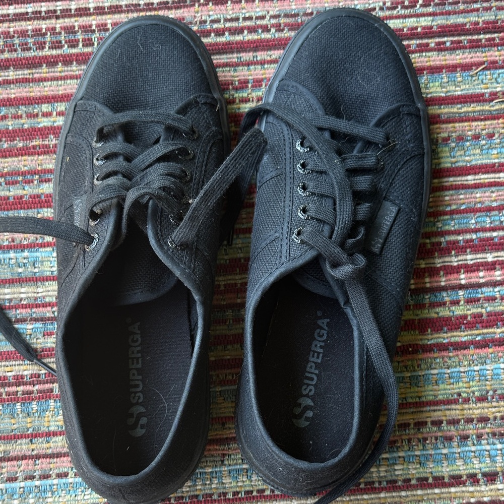 Superga Woman’s Dark (black) Canvas Sneakers